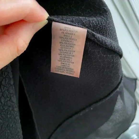 KARL LAGERFELD PARIS Women Black Sleeveless Shirt "NOI" studded collar, Size S - Picture 6 of 6